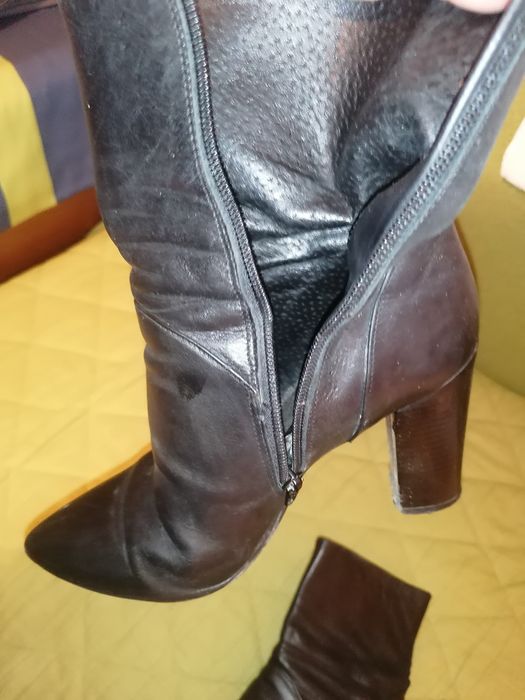 Cizme / ghete / botine dama, piele naturala marimea 37