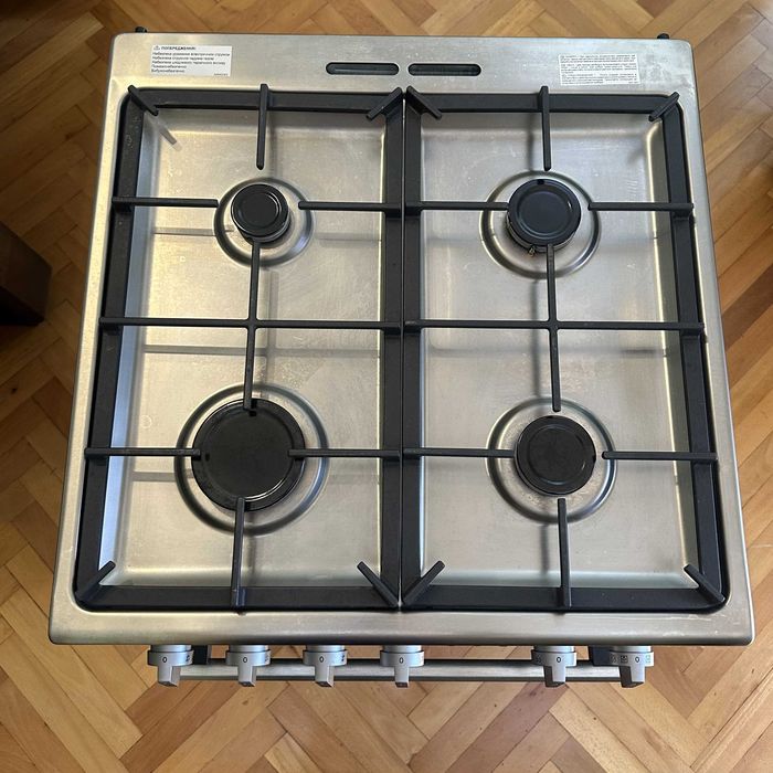 Aragaz mixt SteamBake AirFry 60 cm inox antiamprentă cu 4 ani garanție