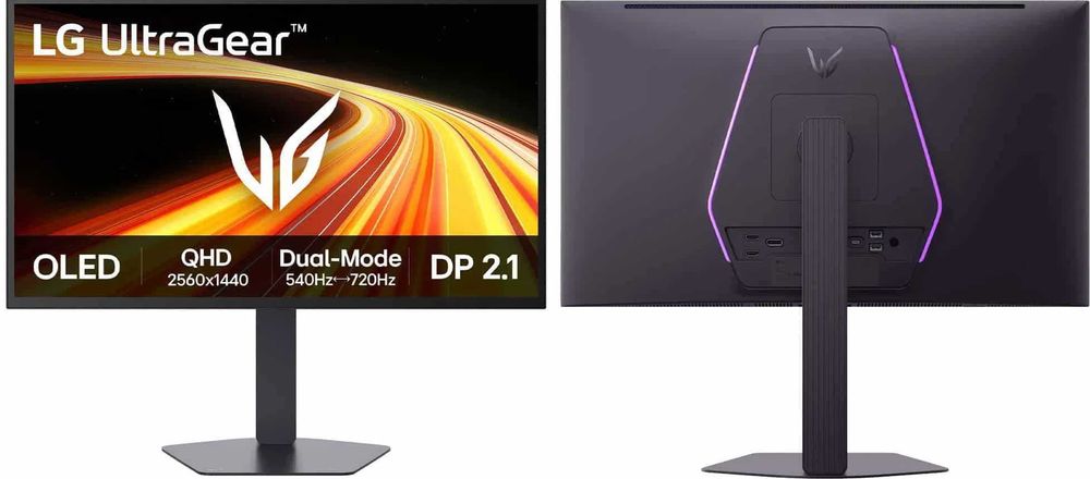 Mонитор LG UltraGear 26.5" Oled 2K 540Hz/720Hz