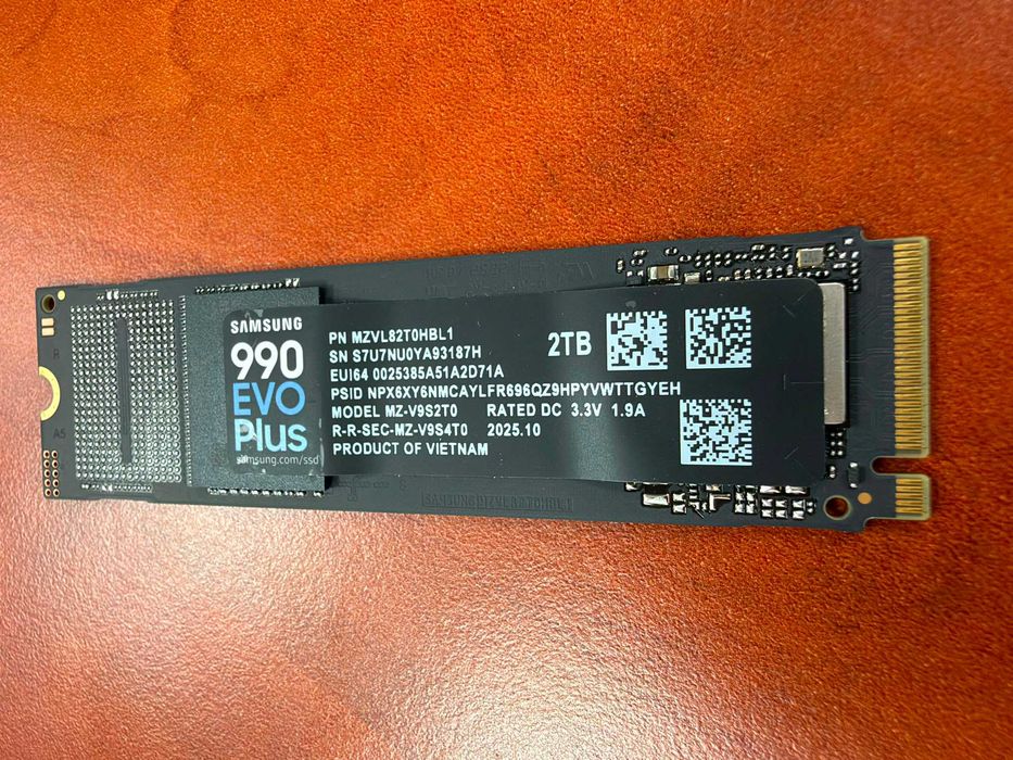 Solid-State Drive (SSD) Samsung 990 EVO Plus PCIe 4.0 NVMe M.2 2TB