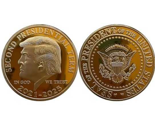 Възпоменателна монета на САЩ Доналд Тръмп „ В БОГА, НА КОЙТО ВЯРВАМЕ“