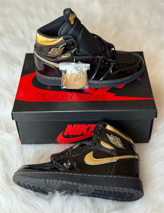 Air Jordan 1 Retro Black Metallic Gold Verificare Colet