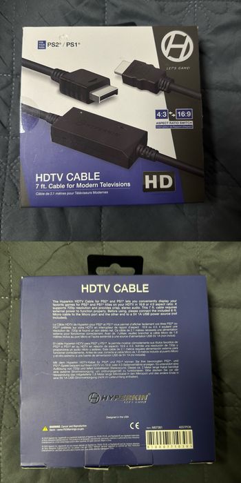 HDTV/HD Cable для PS1, PS2, Wii, Snes