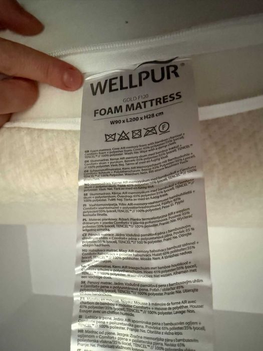 Vand saltea cu memorie Wellpur Jisk nefolosita