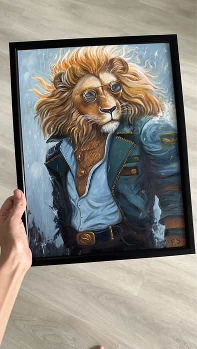 Картина Лев масло 30/40