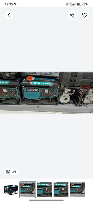 Бензиновый генератор STALKER SPG 2700 Yangi 3 kun boʻldi