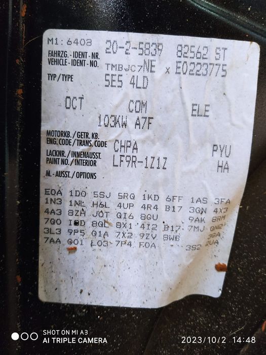 Motor 1.4 TSI Golf 7 CHP