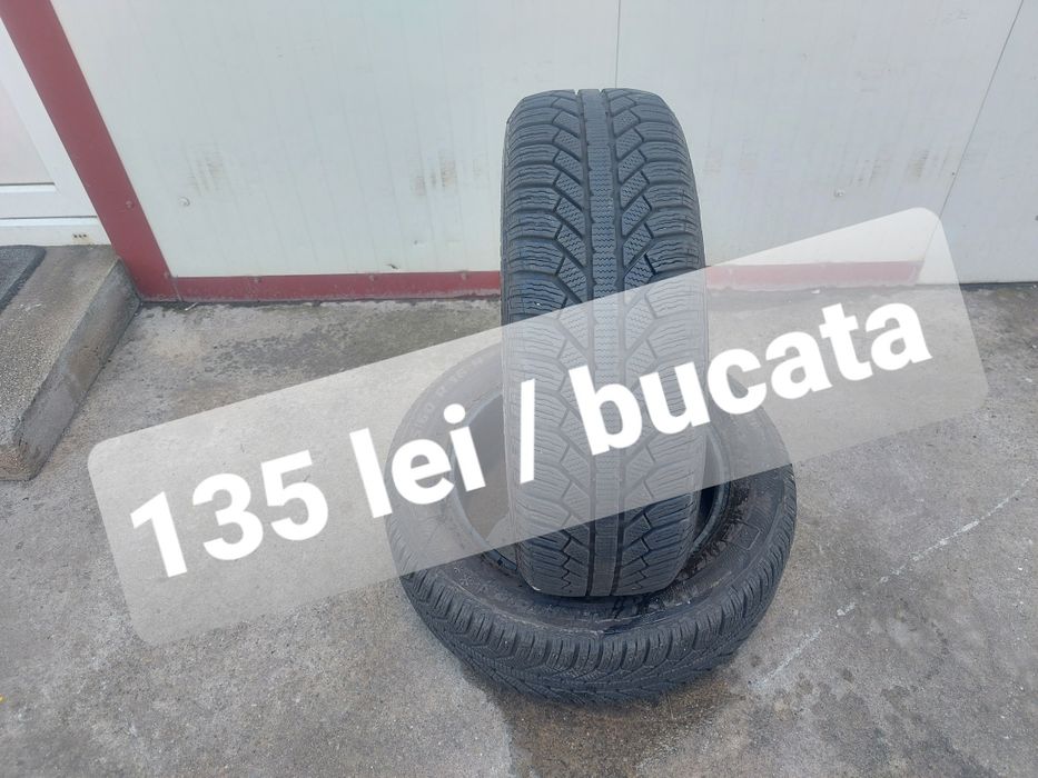 135 lei bucata! Doua anvelope M+S/IARNA 195 60 16 Semperit