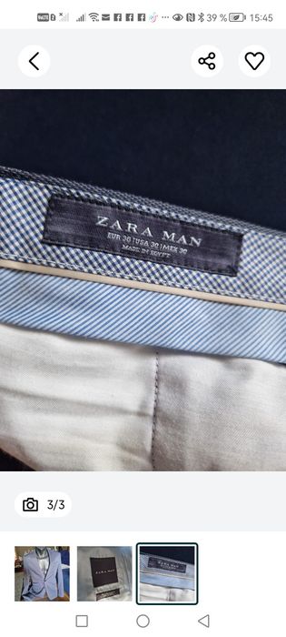 Costum bărbați Zara