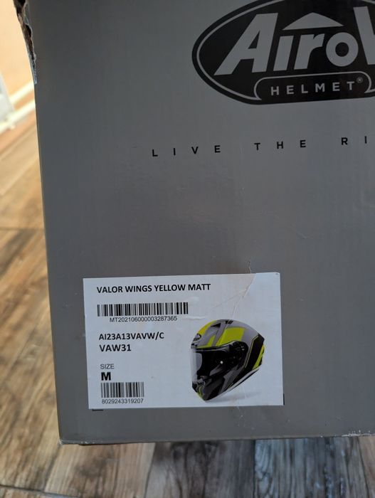 Casca Moto  Airoh Valor  Wings Yellow Matt