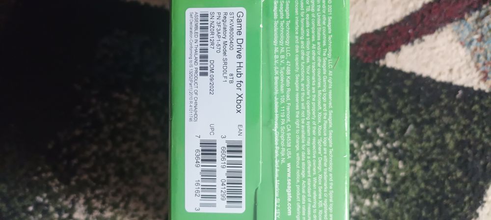 HDD Extern Seagate Game Drive pentru Xbox 8TB – Nou, Sigilat!