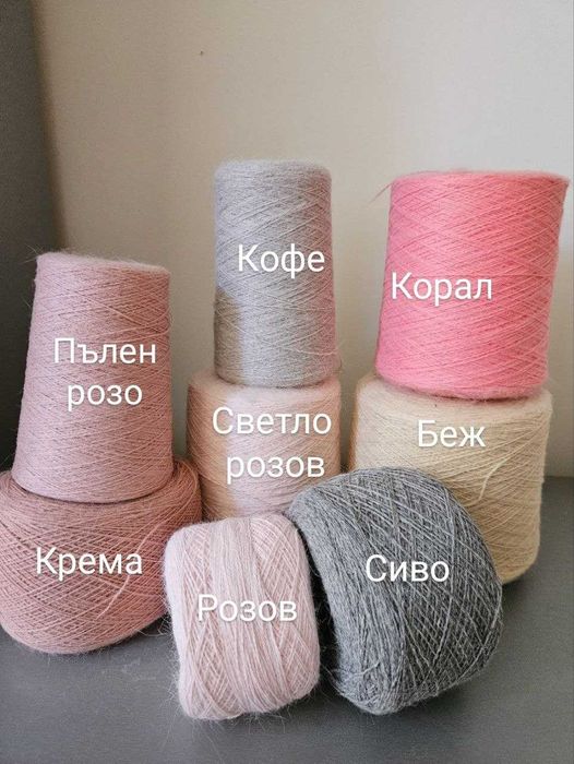 Прежда бобина прежда за плетене ангора заек