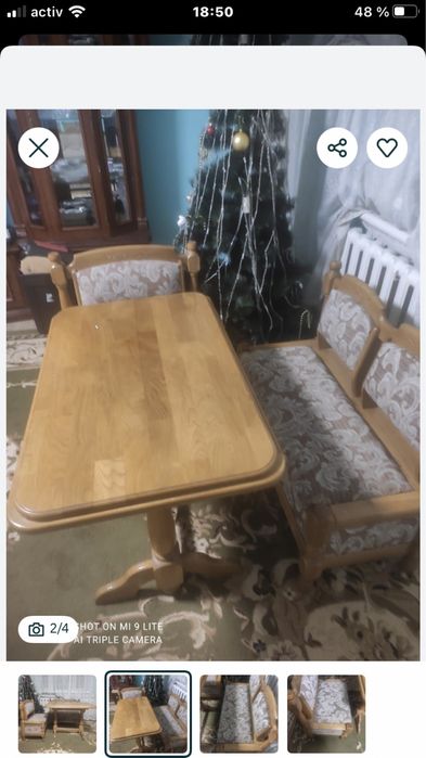 Продам мягкий уголок со столом