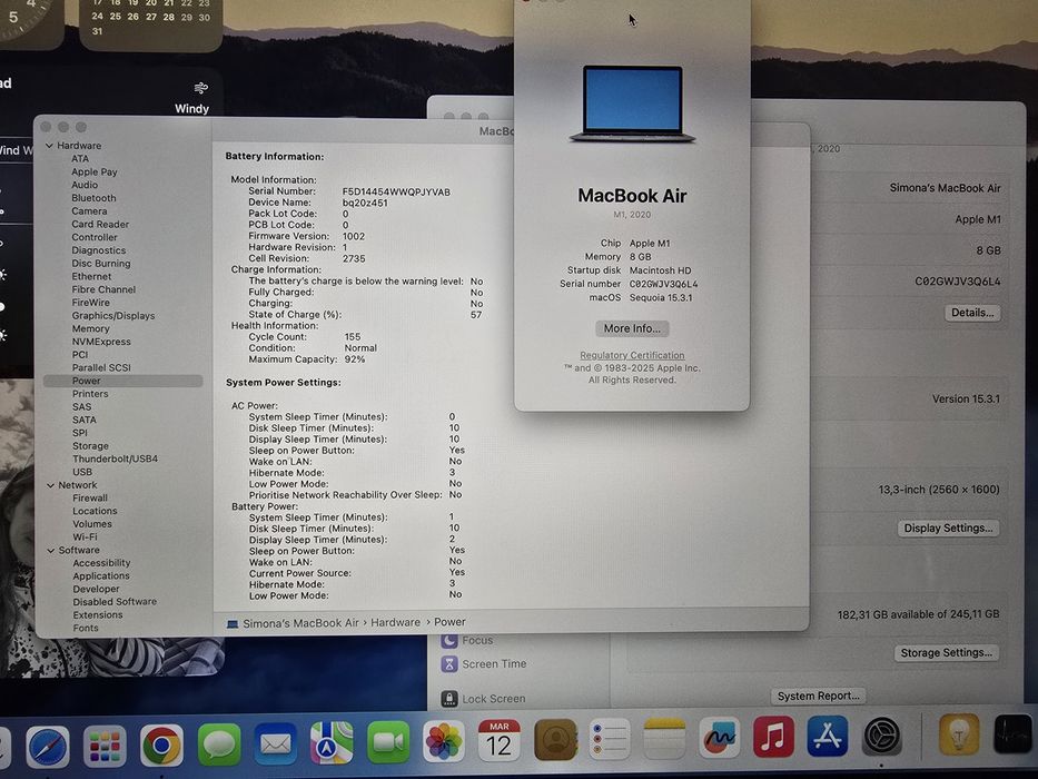 MacBook Air M1 Като нов 13 инча A2337
