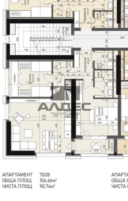 Продава се Двустаен апартамент в София, Банишора - 107 кв.м за 1278 €/кв.м - Снимка #17
