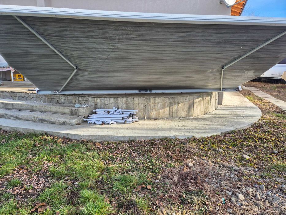 Veranda rulota/autorulota 3.5 m si 4.5 m fiamma f45s si omni v10