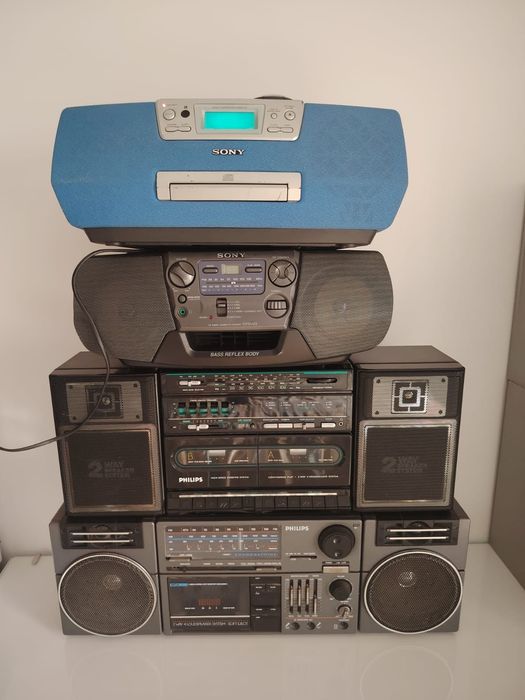 Radio casetofon cu CD Sony, radio casetofoane Philips