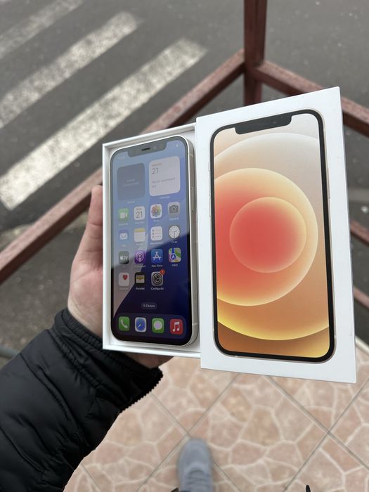 Iphone 12 Alb neverlock ca Nou bat 100% 64 Gb (dezmembrez telefoane )