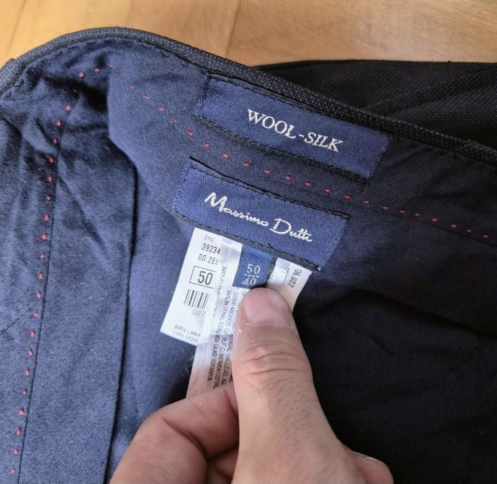 Pantaloni Premium Massimo Dutti, Lână & Mătase, Drepti - Bărbați 50