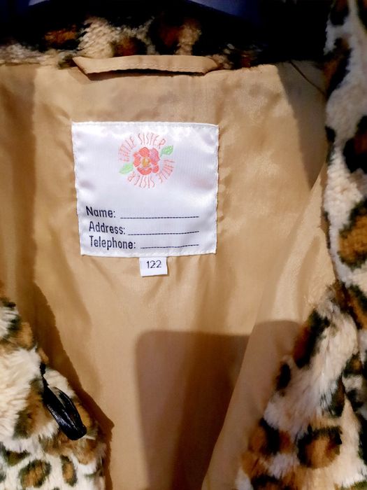 Haina, geaca blana artificiala fetite