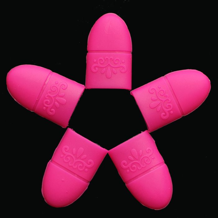 5 броя Многократни силиконови шапки за сваляне на гел