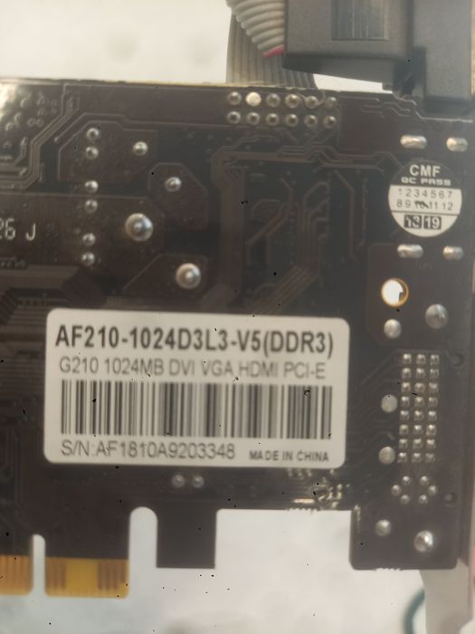 Видеокарта nvidia GeForce af210 1gb