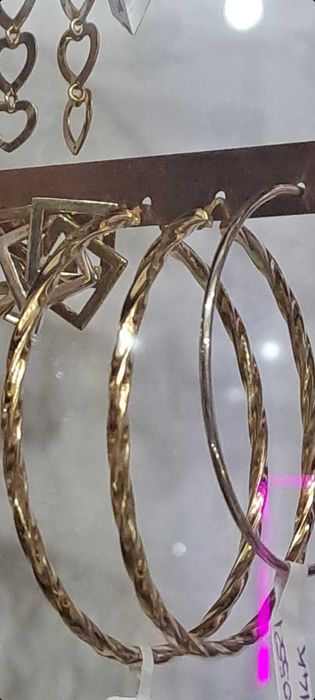 Cercei de aur 14 k au 6 grame