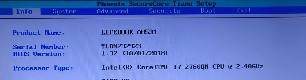 ноутбук Fujitsu Lifebook AH531
