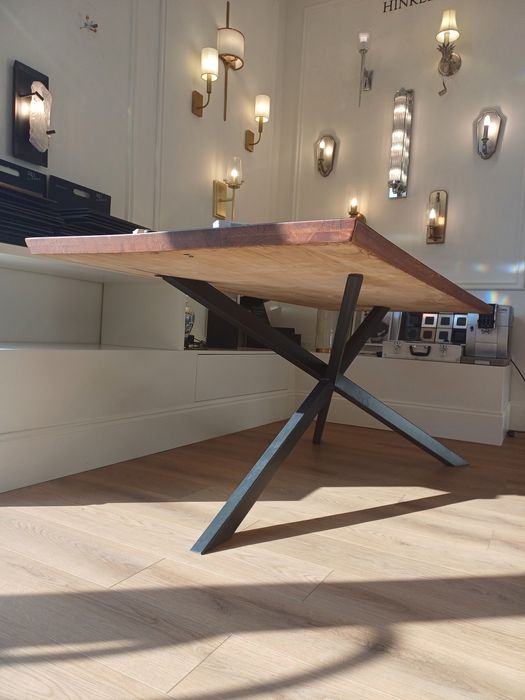 Стол в стиле лофт массив дерева