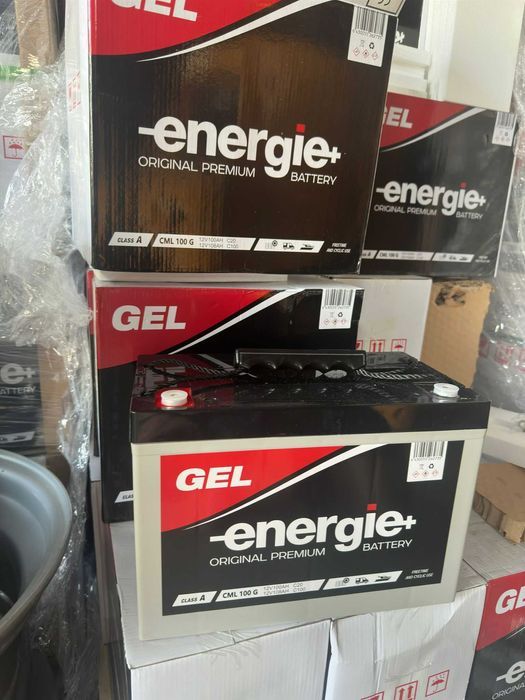 Acumulator 100AH Energi+ cu gel pentru panouri solare Baterie Gel utilizate la rulote ambarcatiuni sisteme iluminat camping