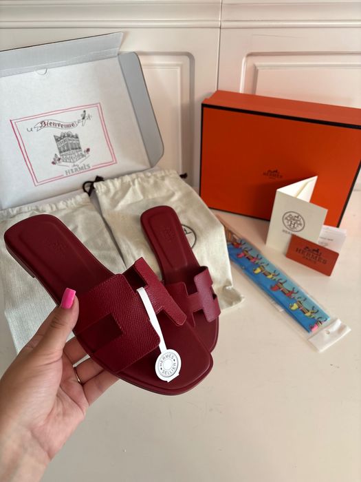 Papuci Hermes Noi , 100% Piele Naturală , Full Box, Mărimi 35/41 !!!