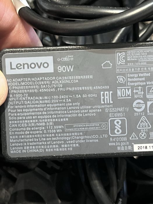 Incarcator lenovo mufa dreptunghiulara 20v-4,5ah