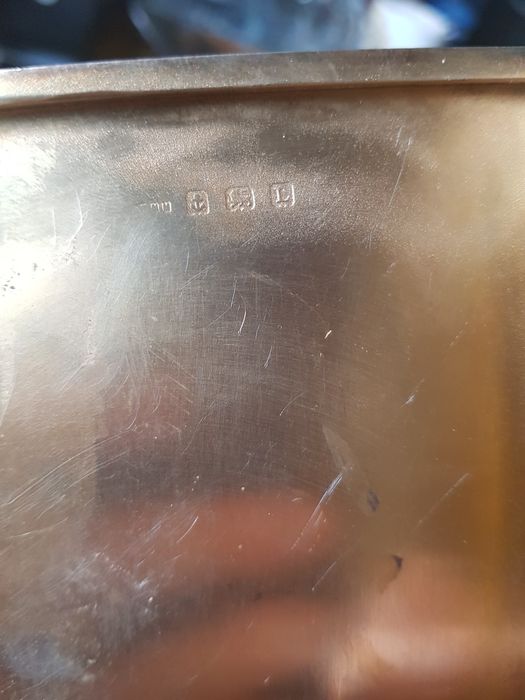 Сребърна масивна табакера