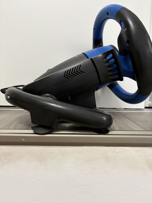 Volan gaming, Genesis Seaborg 350 Racing, PC/Consola, Negru/Albastru