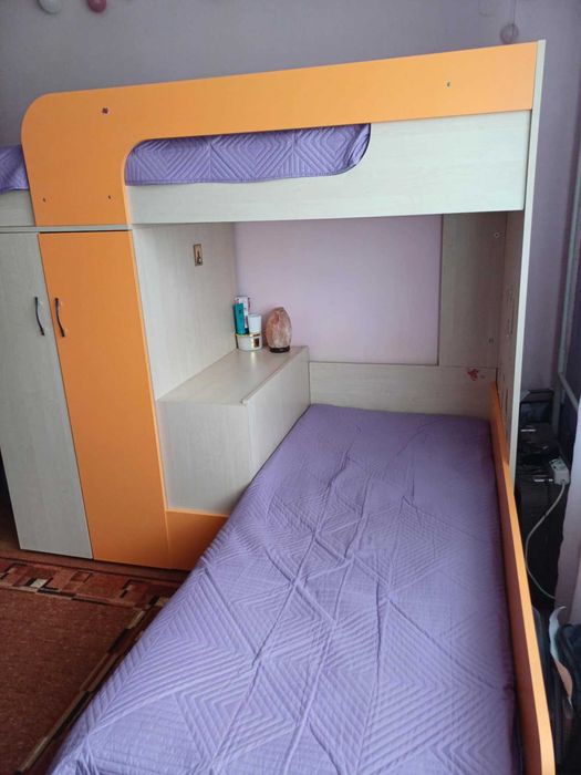 Двуетажно легло за детска стая с гардероб и ракла! КОЛЕДНА ПРОМОЦИЯ!