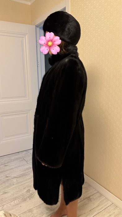 Норковая шуба и беретка