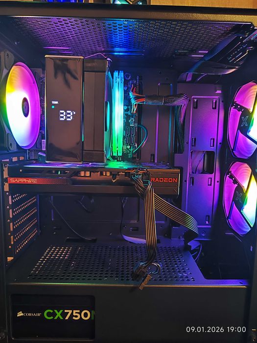 Геймърски i9 9900K, RX 7600 8GB, RAM 16GB DDR4 3600, SSD 512GB NVME