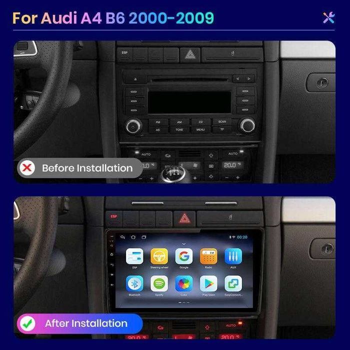 Audi A4 B6 Мултимедия Навигация Android
