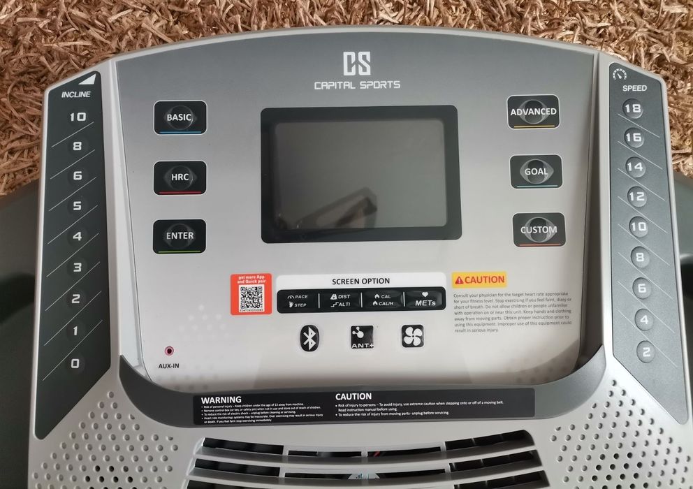 ПАНЕЛ ЗА УПРАВЛЕНИЕ на бягаща пътека Capital Sports Infinity Pro 2.0