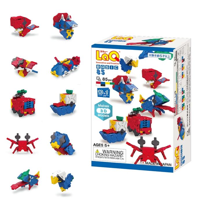 Японски Детски конструктор LaQ Basic 85 3D, 85 части