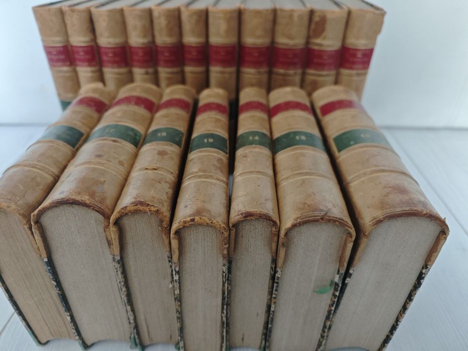 Set Istoria Universala, Cesar Cantu,1867, 18 vol, franceza,RAR