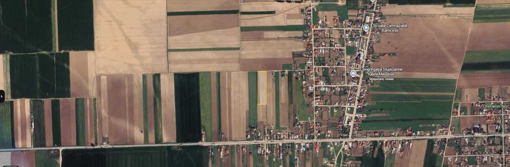 Teren 9.443 mp Botesti - Barticesti (langa E85), Intravilan+Extravilan