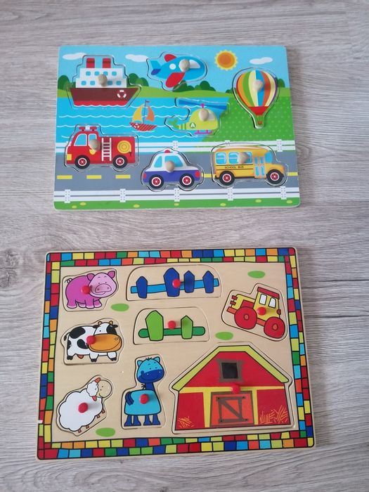 Puzzle din lemn, set de construit