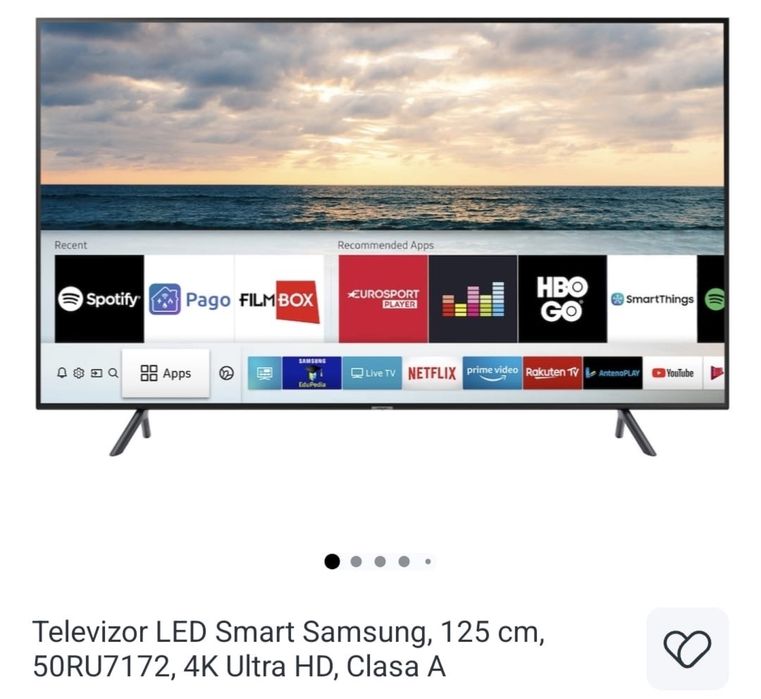 Vand tv Samsung smart 125cm UHD