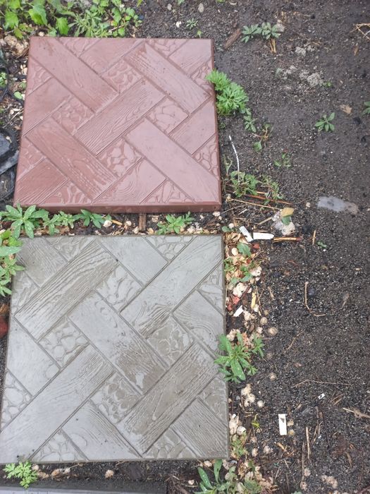 Газоблок и брусчатка