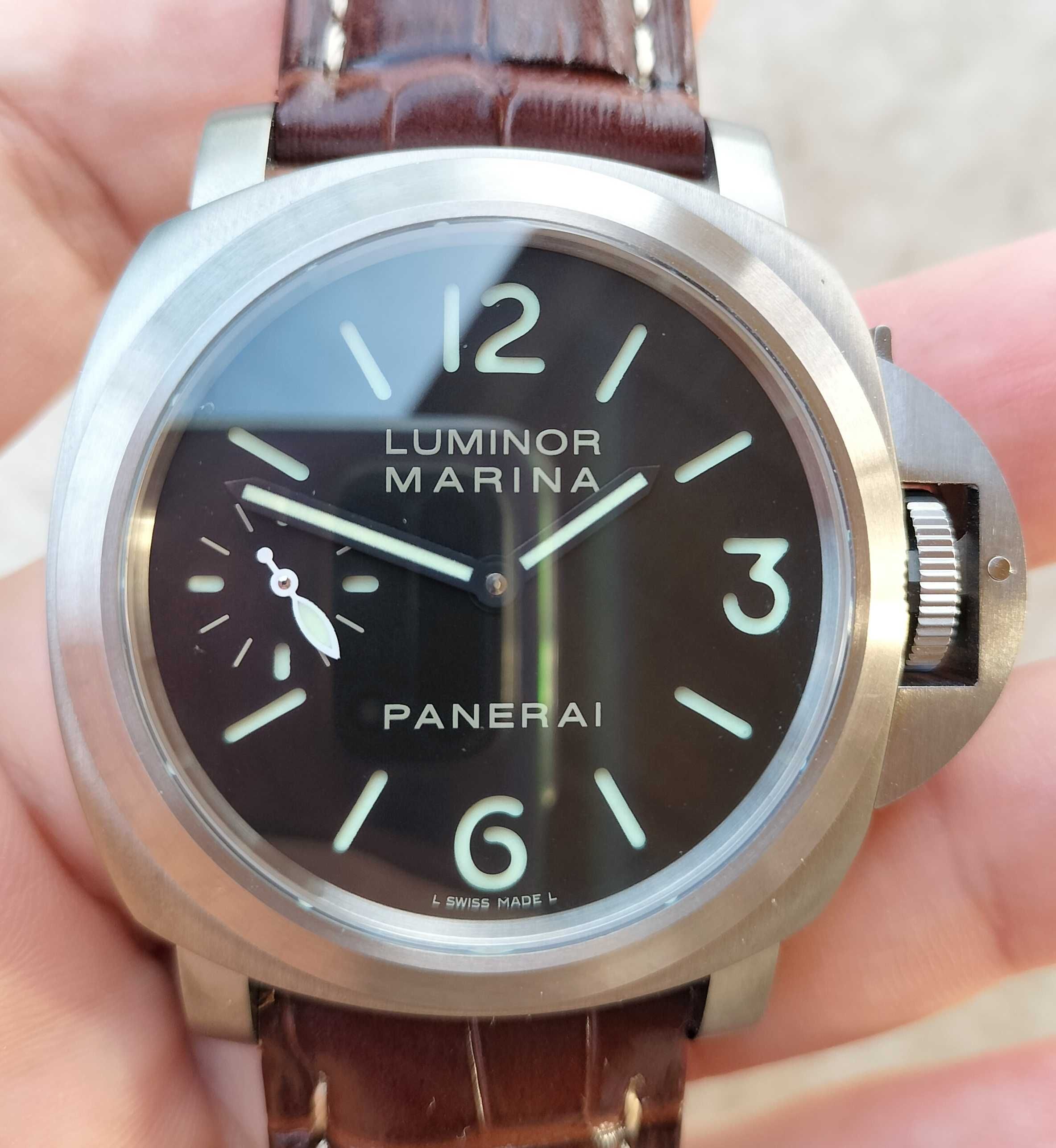 Panerai PAM177 Luminor Marina 44 mm Titan mecanic Unitas 6497