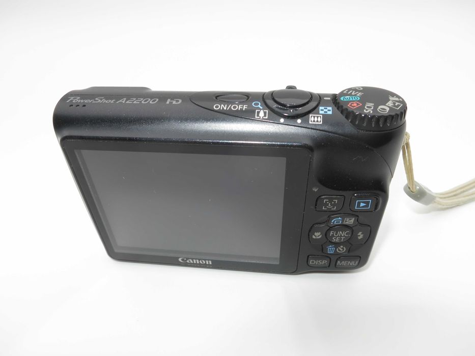 Canon PowerShot A2200 ултра компактен цифров фотоапарат, черна дигитална камера, като НОВА пълен комплект, работи отлично