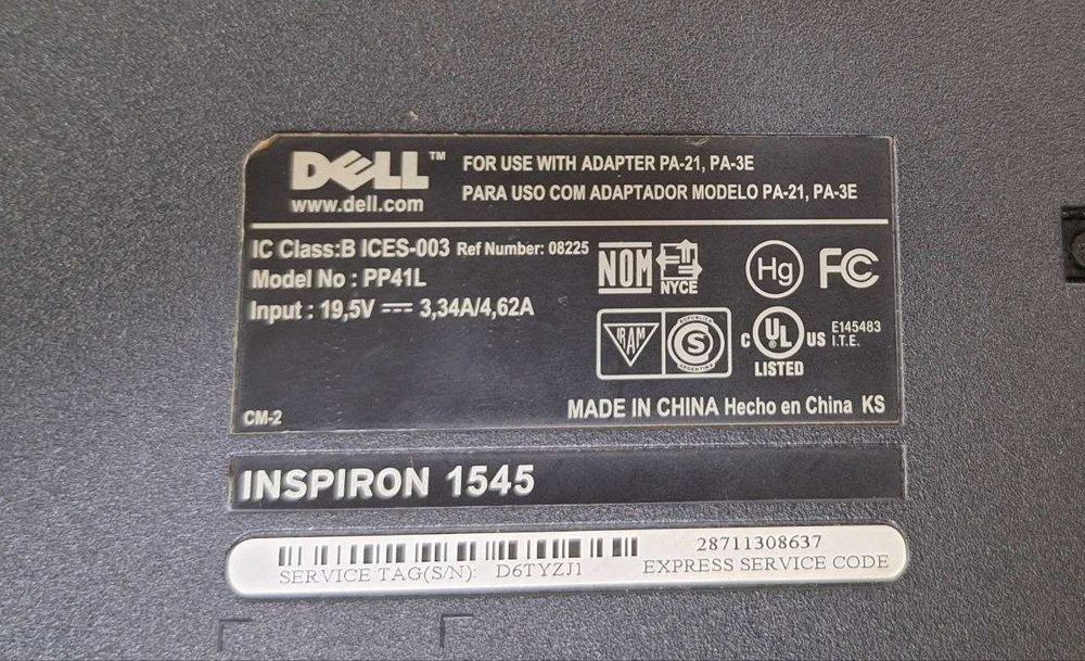 Продаю надежный ноутбук Dell PP41L