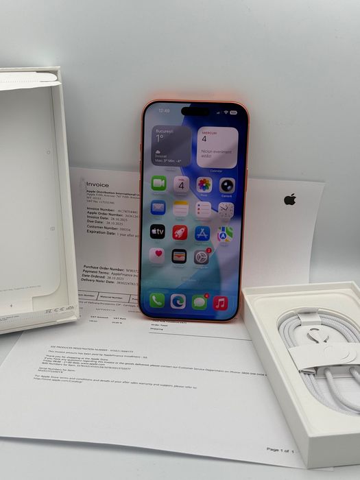 iPhone 17 Pro Max Nou, Factura, Garantie