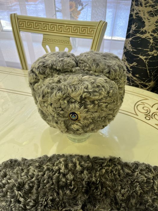 Шапка каракуль с воротником